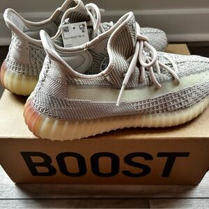 NWT & Box- Adidas Yeezy Boost 350 V2 Gray and Cream Sneakers